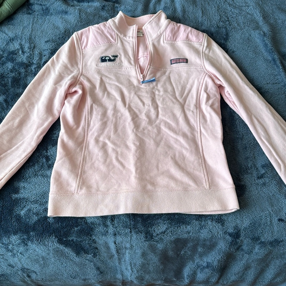 Pink vineyard vines shep shirt. Worn a few times. Always dry cleaned